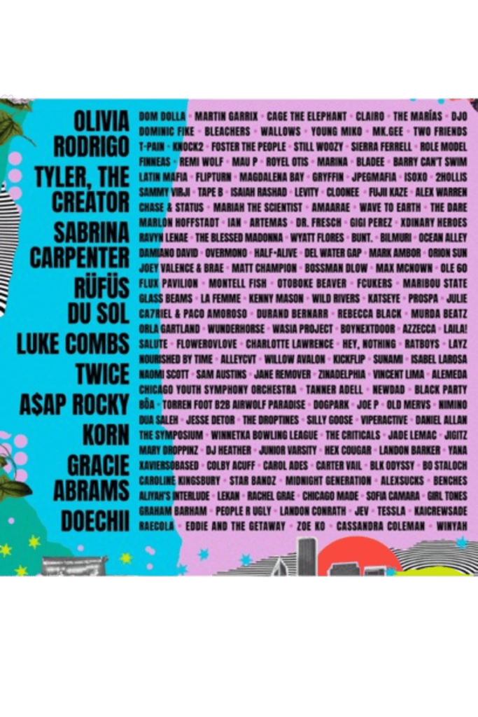 Lollapalooza 2025 Lineup Revealed: Sabrina Carpenter, Olivia Rodrigo, and More Set to Perform