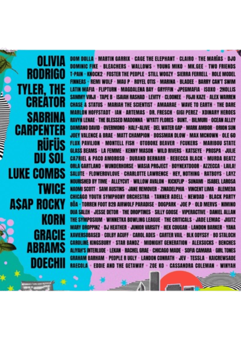 Lollapalooza 2025 Lineup Revealed: Sabrina Carpenter, Olivia Rodrigo, and More Set to Perform